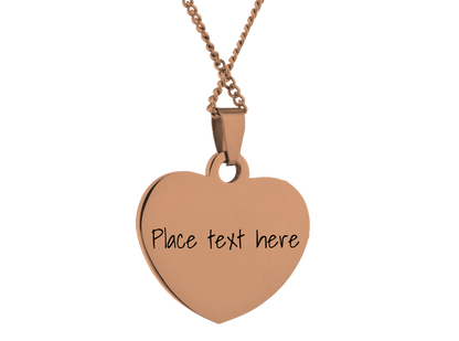 Heart Necklace - Custom engraved