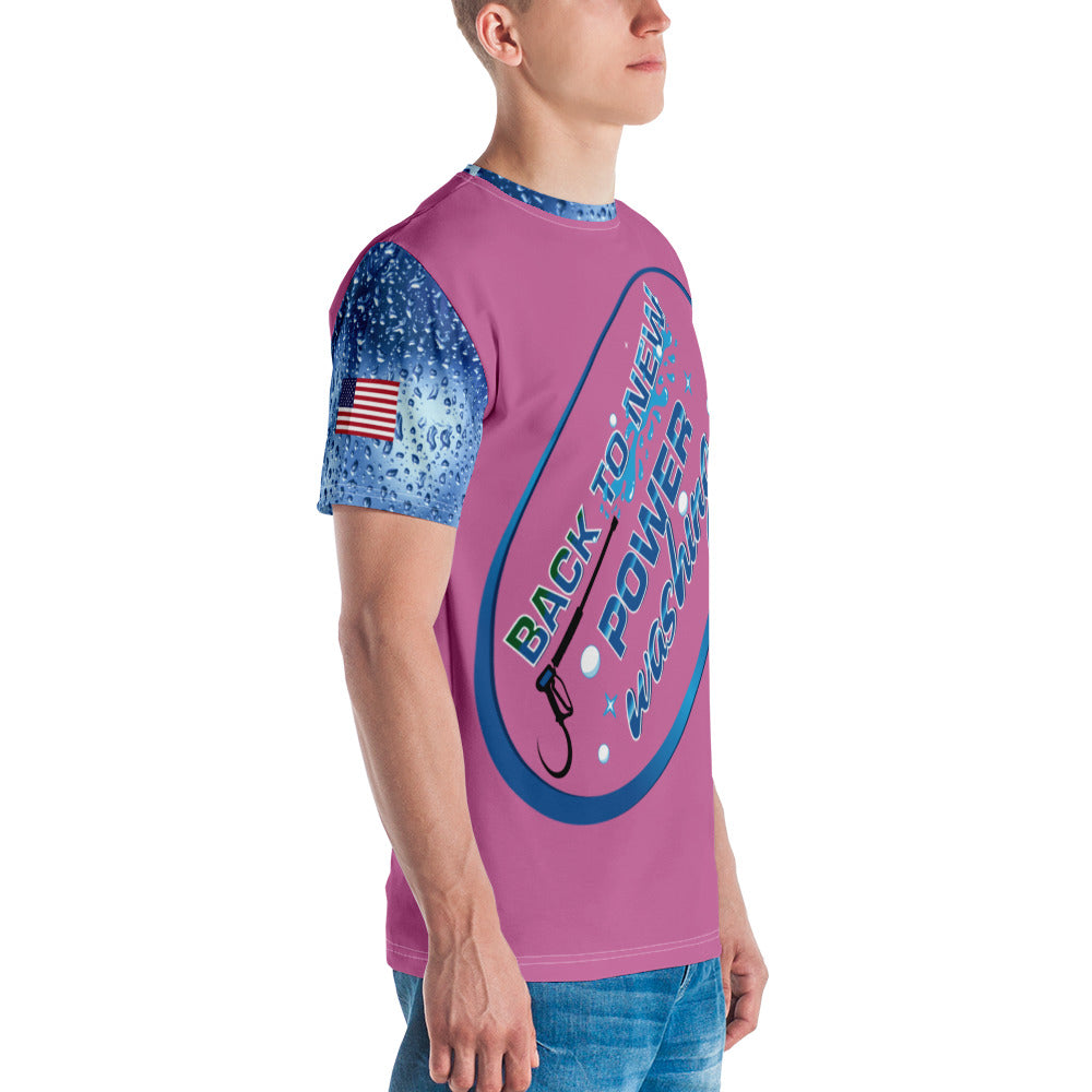 Back to New Power Washing- Full Sublimation T-Shirt- Pink