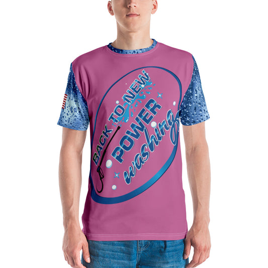 Back to New Power Washing- Full Sublimation T-Shirt- Pink