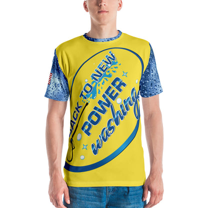 Back to New Power Washing- Full Sublimation T-Shirt-Yellow